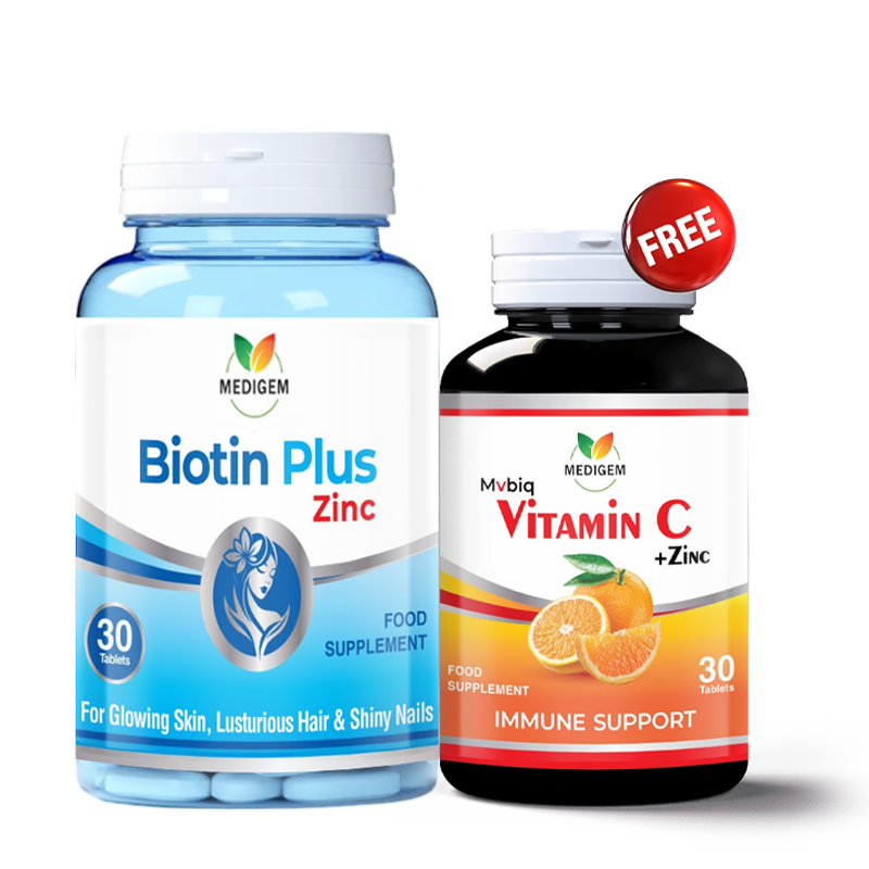 Buy Biotin Plus Get 1 Vitamin C Free